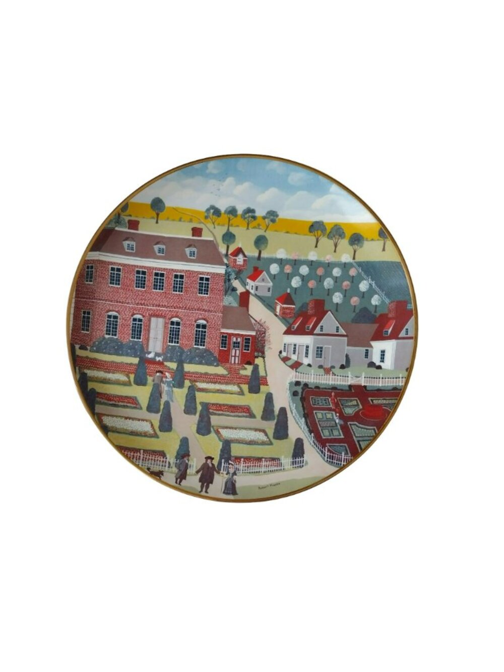 Ridgewood Colonial Heritage Plate, Americana, Bicentennial, Pennsbury Manor, 70s - Picture 2 of 6